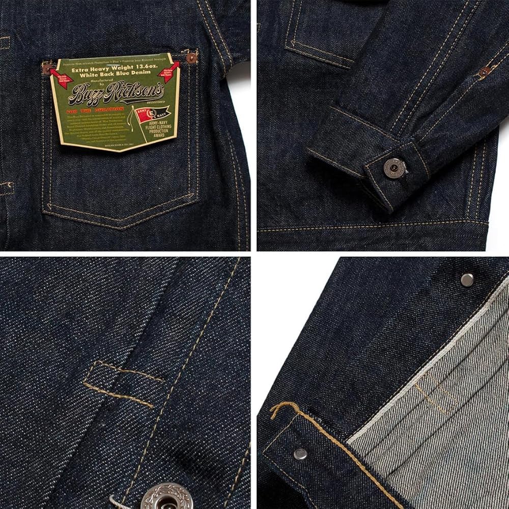 DX041XX 38 初回生産限定 1940s WW2大戦モデル Amazon | [バズリクソンズ] WORLD WAR II DENIM BLOUSE 大戦モデル